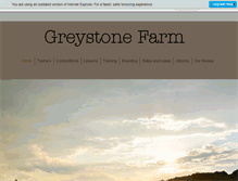 Tablet Screenshot of greystonefarm.com